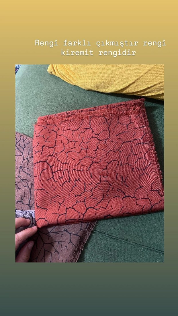 Kahverengi flamlı pamuklu desenli  yazmalarımız - Görsel 2