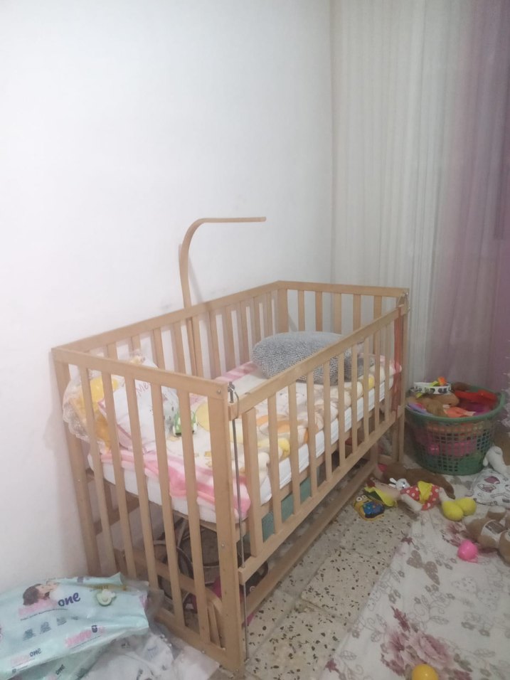 Bej Pastel Bebek Beşiği - Görsel 4