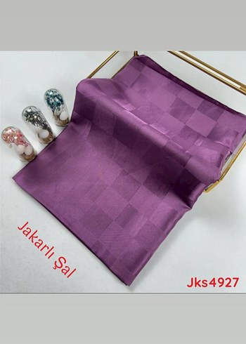 Kadın Lacivert İpek Dokulu Şal - Görsel 3