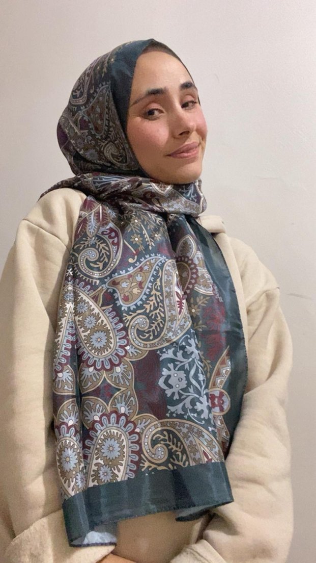 Kahverengi Bohem Tarzı Kadın Şal - Görsel 3