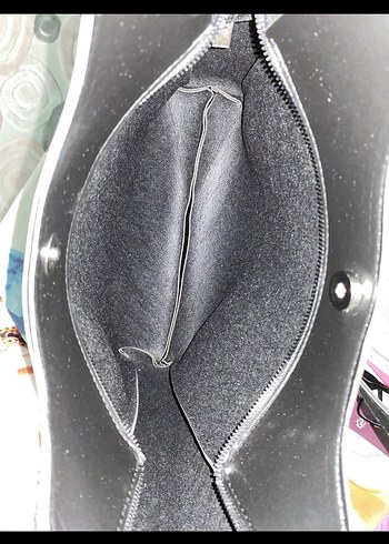 Tokalı Siyah Deri Parisian Kadın Çantası - Görsel 4