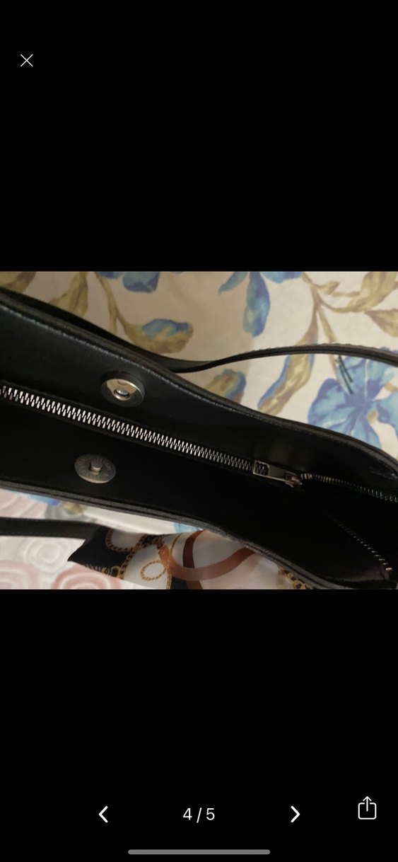 Tokalı Siyah Deri Parisian Kadın Çantası - Görsel 3