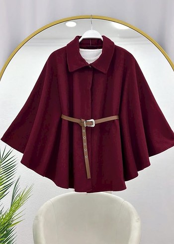 KADIN KEMERLİ KAŞE PANÇO - Görsel 4