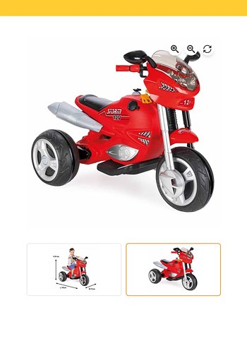 Pilsan Storm Kırmızı Akülü Motor - Görsel 3