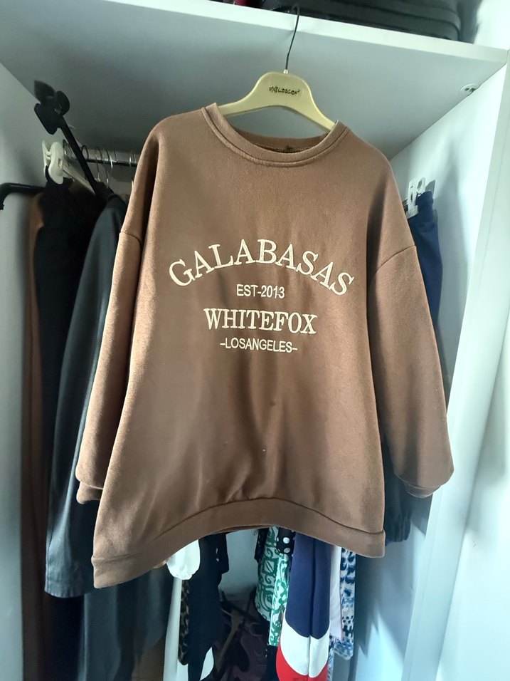Beyazfox Kahverengi Kadın Sweatshirt - Görsel 3