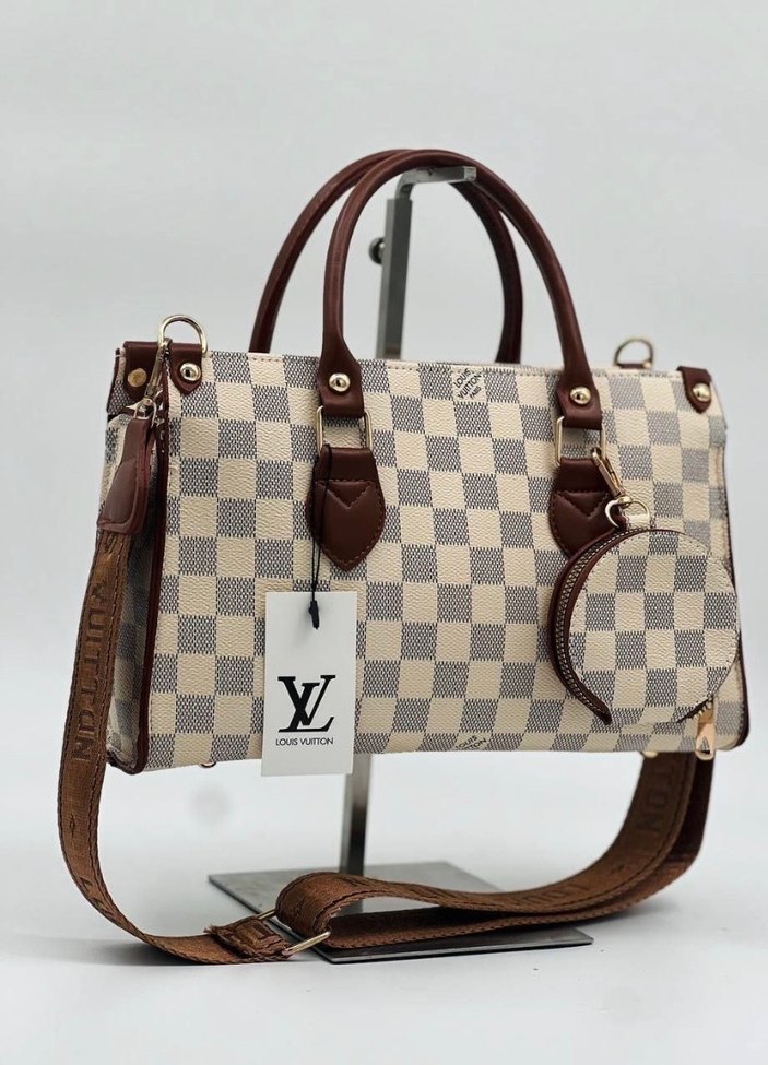 Kahverengi Deri Kadın Omuz Çantası - Görsel 4