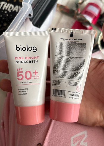 Biolog Pink Bright SPF 50+ Güneş Kremi - Görsel 3