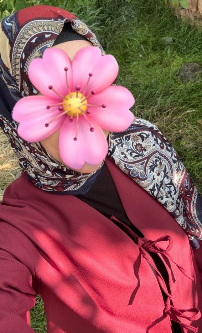 Bordo V Yaka Uzun Kollu Kadın Ceket - Görsel 2