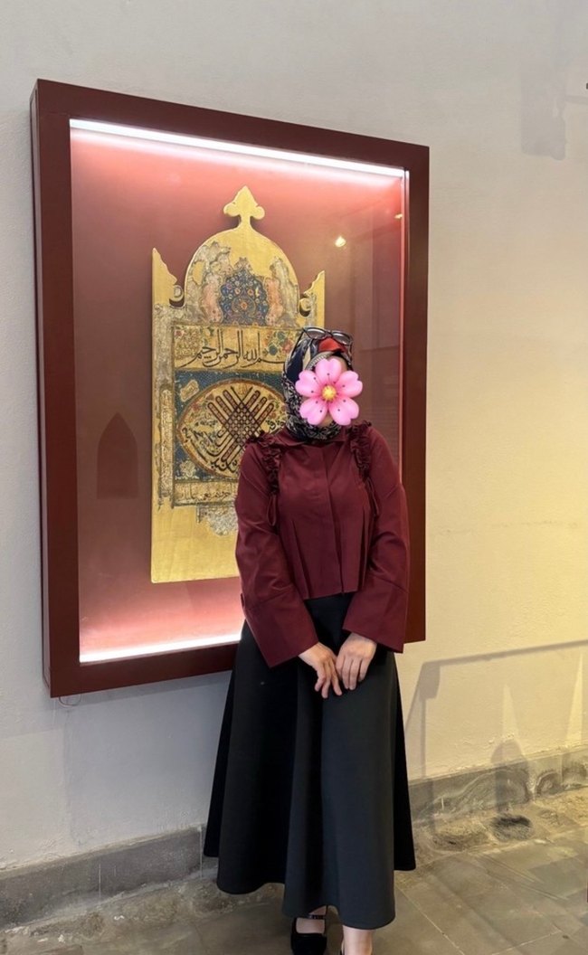 Bordo Fırfırlı Uzun Kollu Midi - Görsel 2