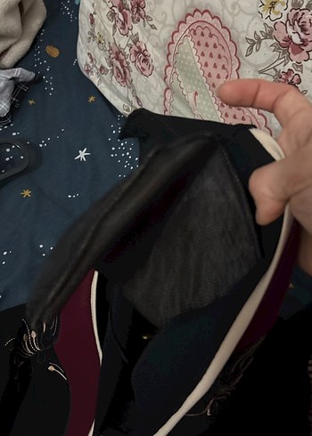 Bordo İşlemeli Uzun Kadın Klasik Kaban - Görsel 13