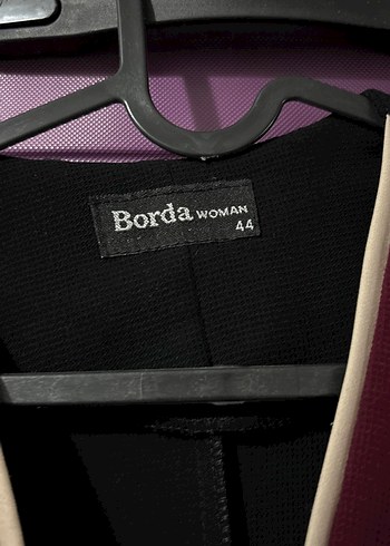 Bordo İşlemeli Uzun Kadın Klasik Kaban - Görsel 7