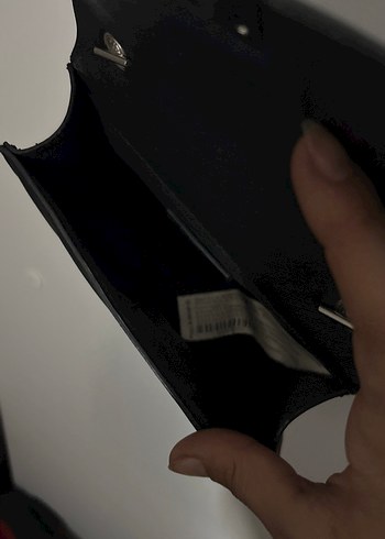 Zincir Detaylı Siyah Deri Kadın Çanta - Görsel 5