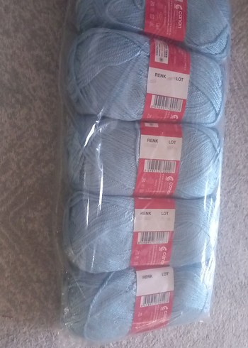 Canan Mavi El Örgü İpi 5 Top - Görsel 2