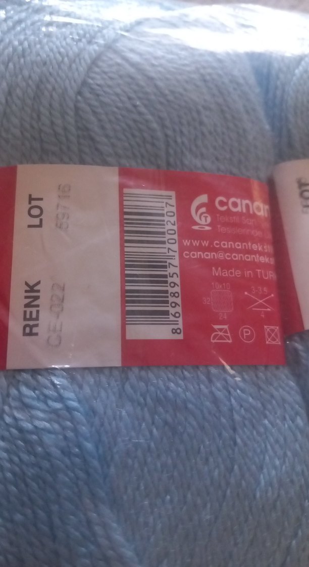 Canan Mavi El Örgü İpi 5 Top - Görsel 3