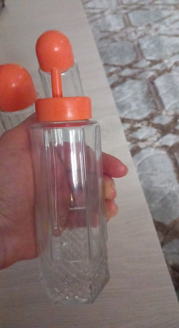 Turuncu Kapaklı cam sosluk - Görsel 3