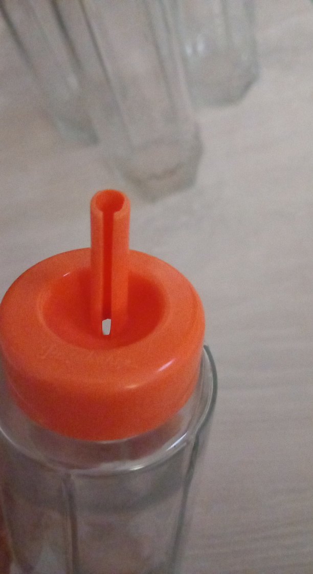 Turuncu Kapaklı cam sosluk - Görsel 4