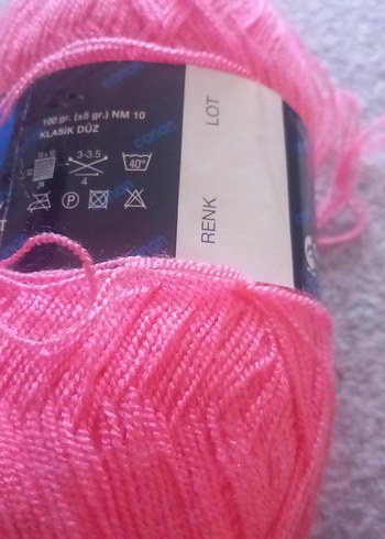 Canan Kristal Yumuşak İp - Pembe 6 adet bulunur - Görsel 2