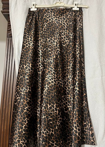 leopar Desenli Bohem Uzun Etek - Görsel 2