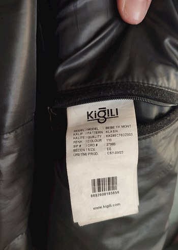 Büyük Beden Orjinal Kığılı Mont - Görsel 6