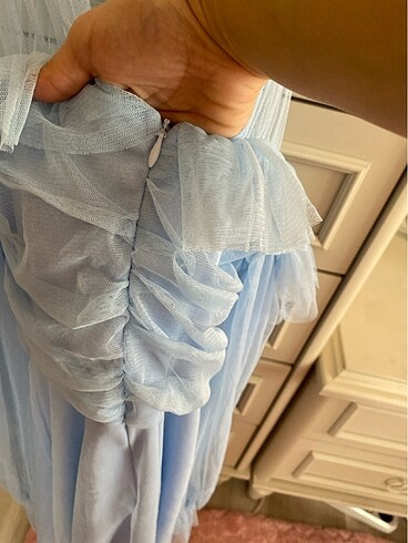 bebe mavisi elbise - Görsel 8