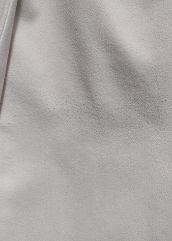 Düğmeli Beyaz Midi Kadın Kaban - Görsel 3