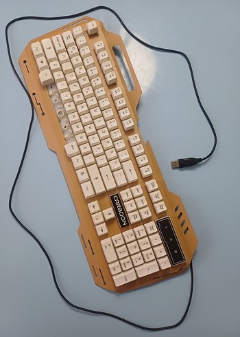 Carboon Marka Beyaz Tuşlu Kablolu Pc Klavye - Görsel 2