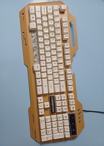 Carboon Marka Beyaz Tuşlu Kablolu Pc Klavye - Görsel 5