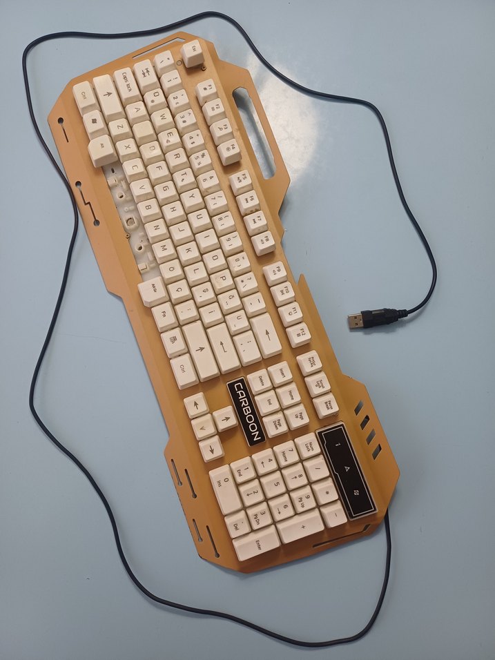 Carboon Marka Beyaz Tuşlu Kablolu Pc Klavye - Görsel 2