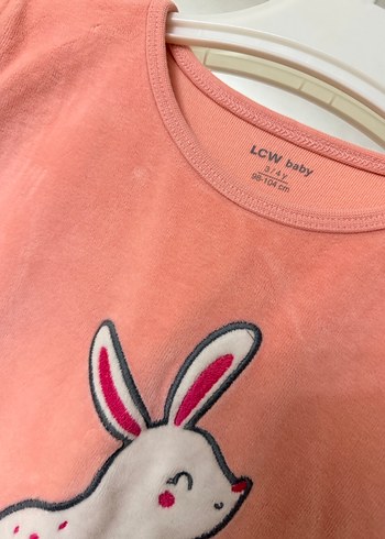 Pembe Baskılı Örgü Bebek Kız Tulum - Görsel 3