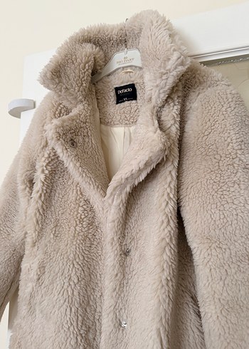 Bej Kadın Peluş Kaban DeFacto xs - Görsel 3