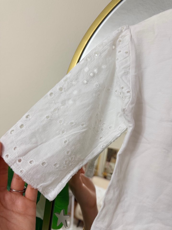 Nakışlı Sarı Kız Çocuk Salopet Elbise LCW 3-4 yaş - Görsel 5