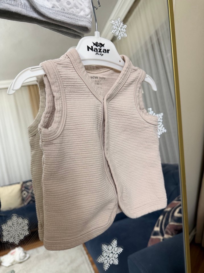3-6 ay Erkek Çocuk Basic 3 lü yelek - Görsel 2