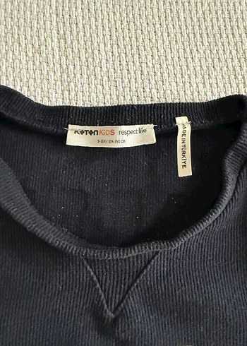 Erkek Siyah Baskılı Kazak - Görsel 2