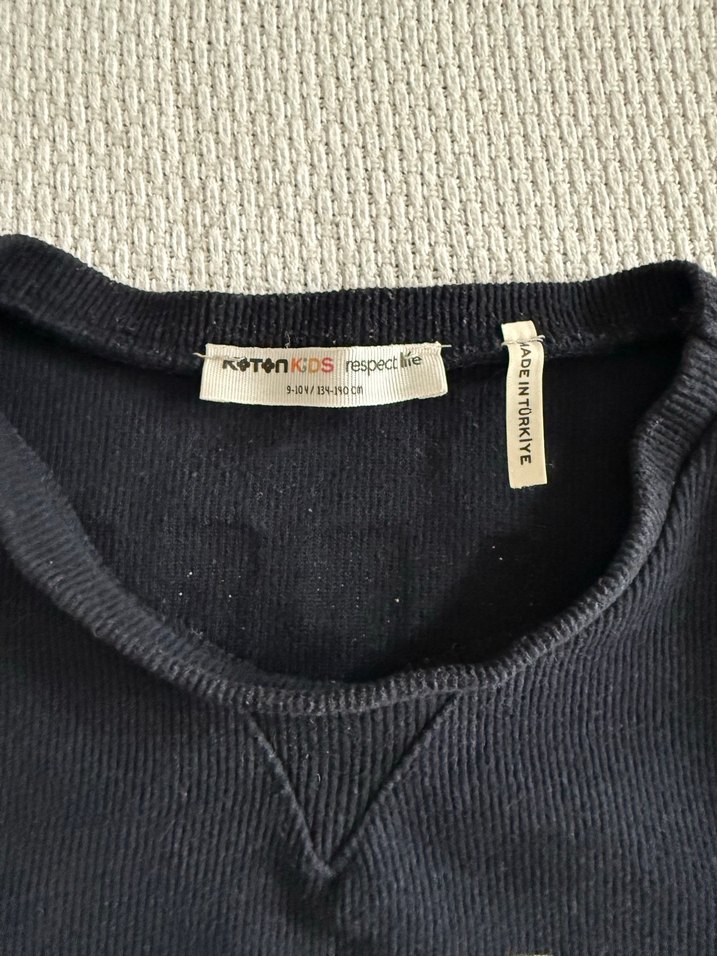 Erkek Siyah Baskılı Kazak - Görsel 2