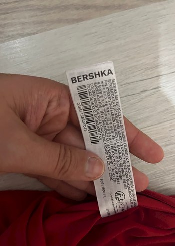 Parlak Kırmızı bershka bluz - Görsel 2