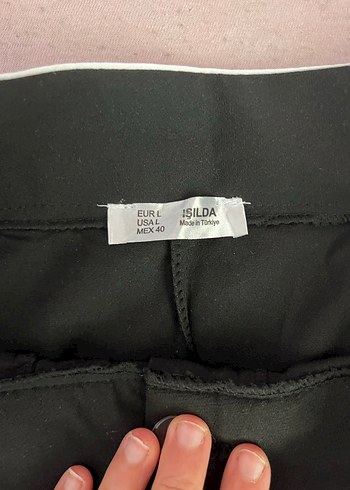 Kadın Siyah Pilili Midi Kumaş Pantolon - Görsel 3