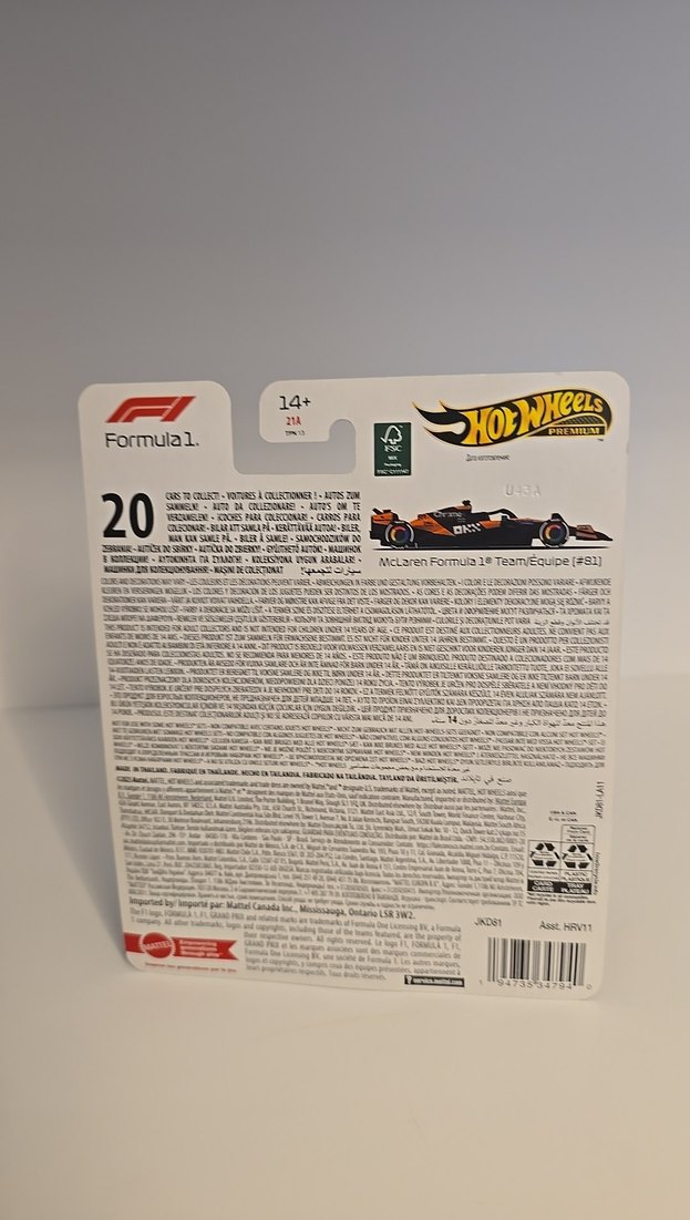 Hot Wheels McLaren Formula 1 Takımı Oyuncak Araba - Görsel 4
