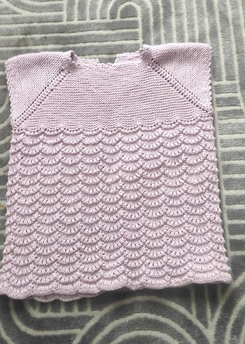 Kız Çocuk Pembe Kolsuz Triko Yelek - Görsel 2