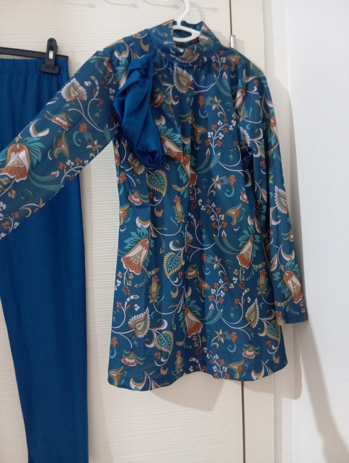 mavi renk haşema takımı - Görsel 2