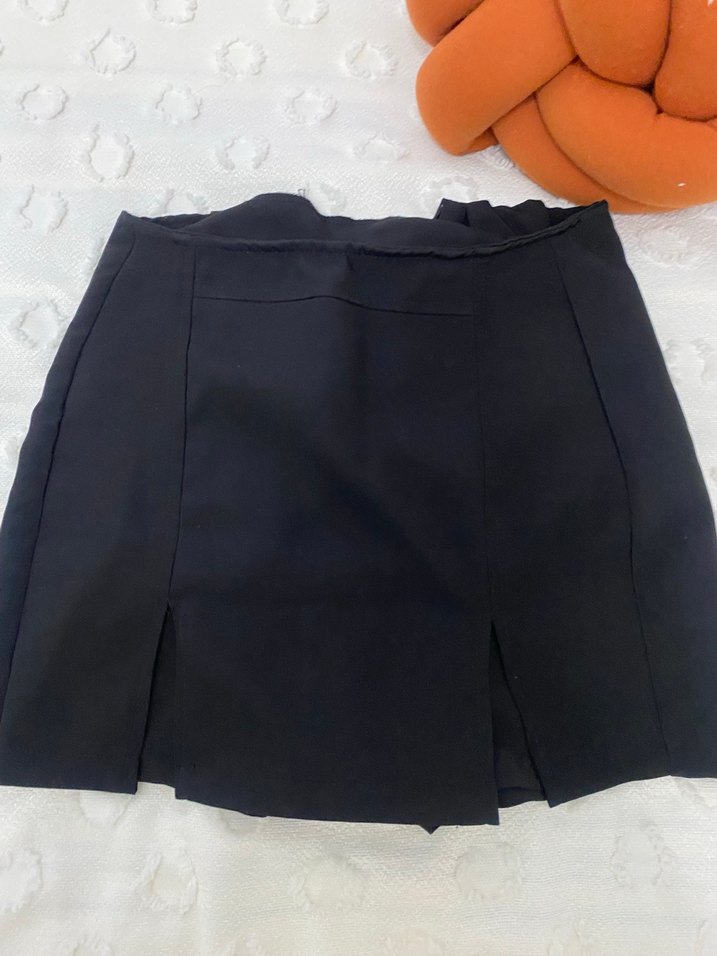 Siyah şort Mini Etek - Görsel 2