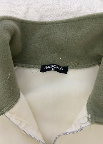 Yarım Fermuarlı Beyaz Kadın Sweatshirt - Görsel 3