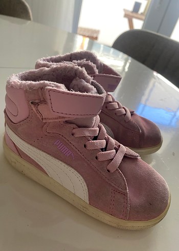 Pembe Peluş Detaylı Kız Çocuk Spor Ayakkabı - Görsel 2