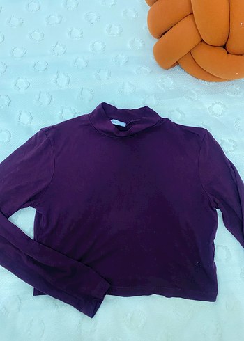 Bordo Kadın Balıkçı Yaka Uzun Kollu Bluz - Görsel 2