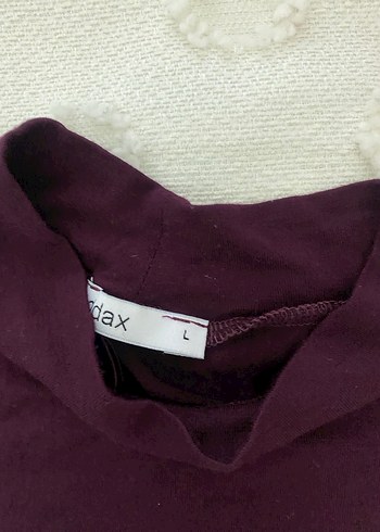 Bordo Kadın Balıkçı Yaka Uzun Kollu Bluz - Görsel 3