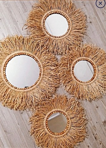 Bej Renkli El Yapımı Doğal Çerçeveli Ayna
İSTEĞE ÖZEL YAPILIR - Görsel 2