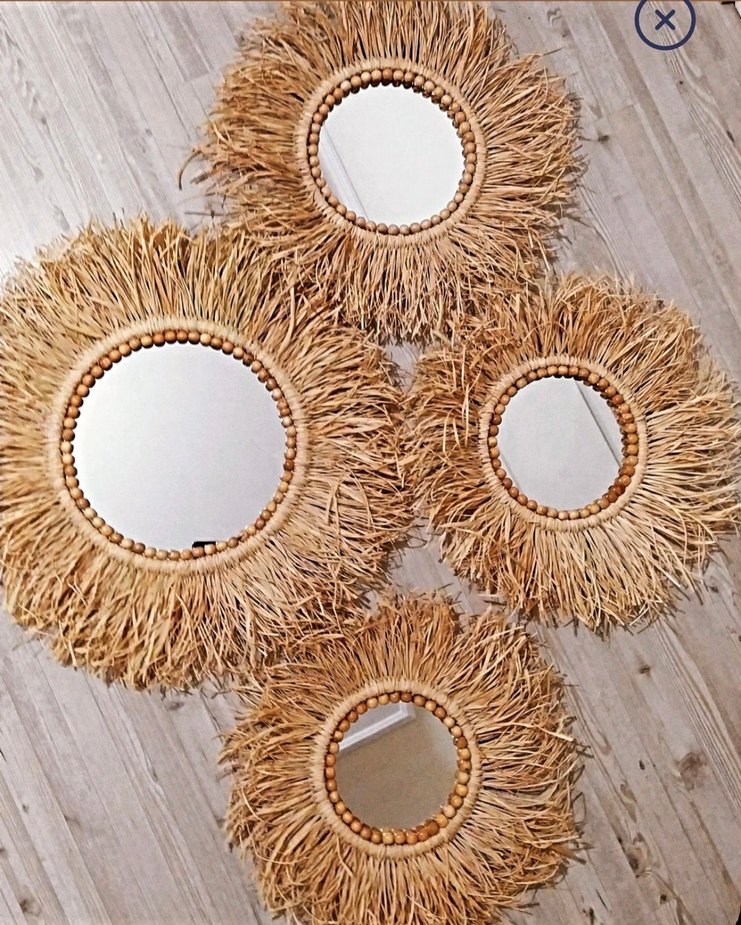 Bej Renkli El Yapımı Doğal Çerçeveli Ayna
İSTEĞE ÖZEL YAPILIR - Görsel 2