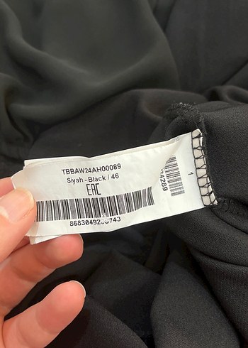 Şeffaf Detaylı Siyah Straplez Midi Elbise - Görsel 13