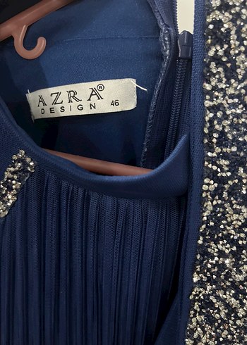 Kadın Lacivert Astarlı Uzun Tesettür Elbise - Görsel 10