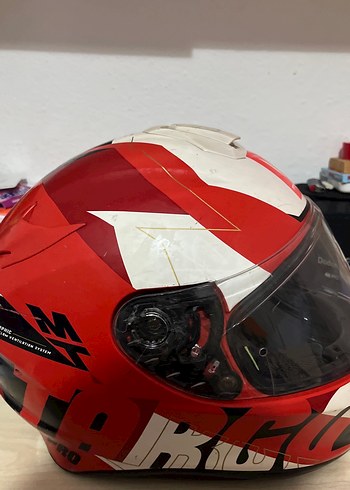 Kırmızı MT Motorcu Kaskı - Görsel 4