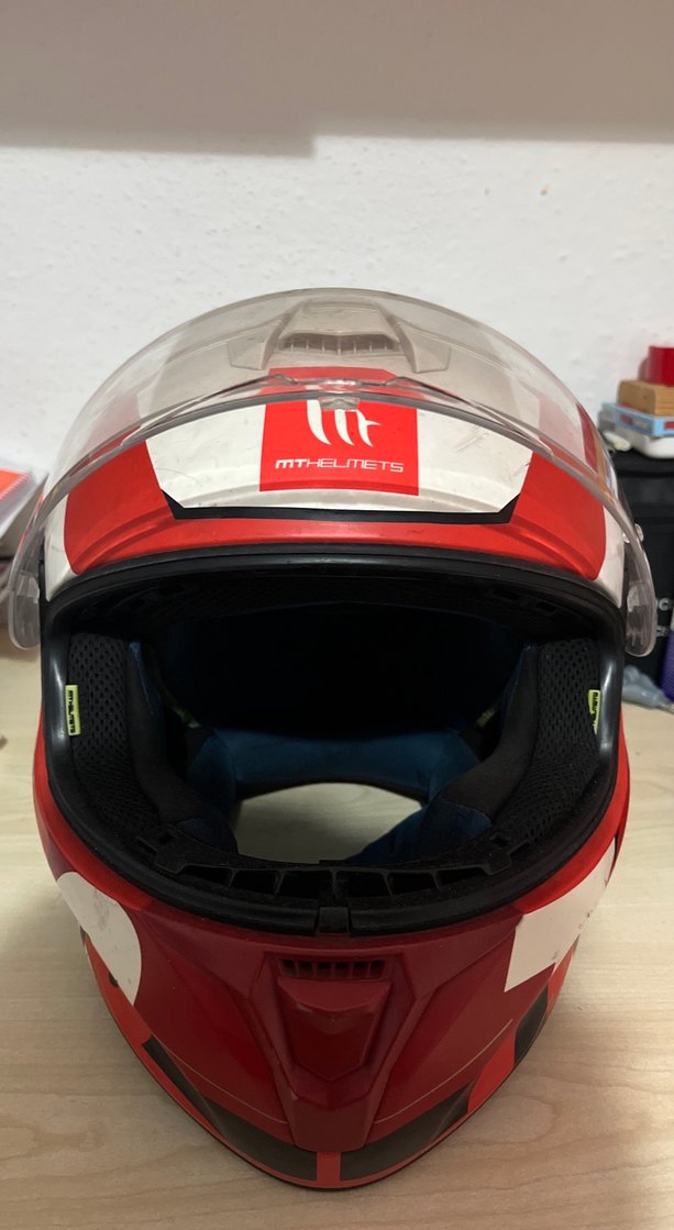 Kırmızı MT Motorcu Kaskı - Görsel 5